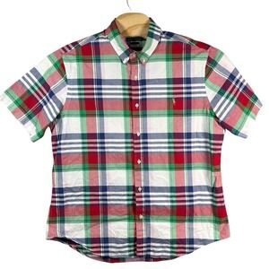 Polo Ralph Lauren Short Sleeve Button Down Shirt Men 2XL Multicolor Plaid